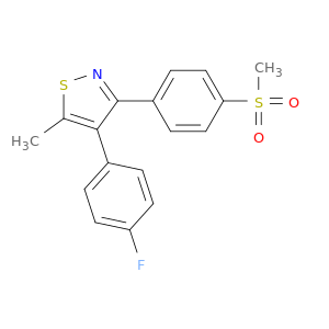 Isothiazole, 4-(4-fluorophenyl)-5-methyl-3-[4-(methylsulfonyl)phenyl]-