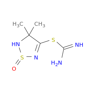Carbamimidothioic acid,4,5-dihydro-4,4-dimethyl-1-oxido-1,2,5-thiadiazol-3-yl ester