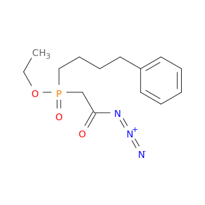 Phosphinic acid, (2-azido-2-oxoethyl)(4-phenylbutyl)-, ethyl ester