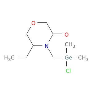 3-Morpholinone, 4-[(chlorodimethylgermyl)methyl]-5-ethyl-
