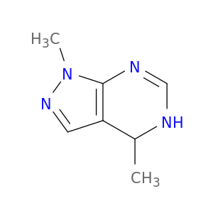 1H-Pyrazolo[3,4-d]pyrimidine, 4,5-dihydro-1,4-dimethyl-