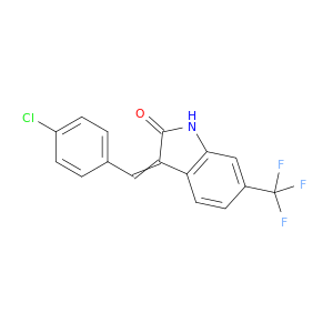 3-[4-chlorobenzal]-6-trifluoromethyloxindole