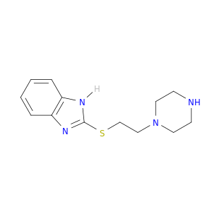 1H-Benzimidazole, 2-[[2-(1-piperazinyl)ethyl]thio]-