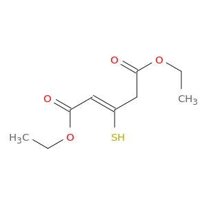 2-Pentenedioic acid, 3-mercapto-, diethyl ester, (Z)-