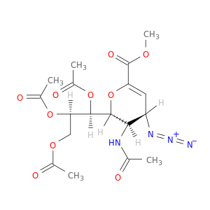 5-乙酰氨基-7,8,9-O-三乙酰基-2,6-脱水-4-叠氮-3,4,5-三脱氧-D-甘油-D-半乳-2-壬烯酸甲酯