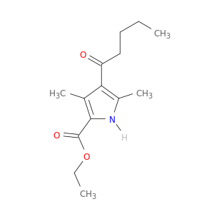 1H-Pyrrole-2-carboxylic acid, 3,5-dimethyl-4-(1-oxopentyl)-, ethyl ester