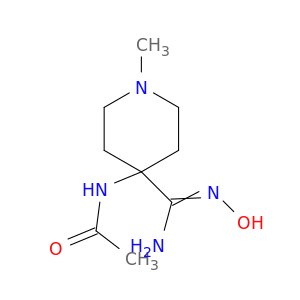 N-[4-(N'-hydroxycarbamimidoyl)-1-methylpiperidin-4-yl]acetamide