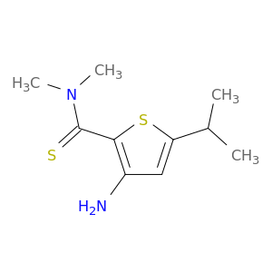 2-Thiophenecarbothioamide, 3-amino-N,N-dimethyl-5-(1-methylethyl)-