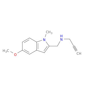1H-Indole-2-methanamine,5-methoxy-1-methyl-N-2-propyn-1-yl-