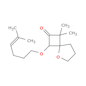 5-Oxaspiro[3.4]octan-2-one, 1,1-dimethyl-3-[(5-methyl-4-hexenyl)oxy]-