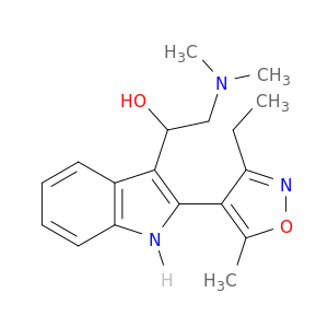 α-[(二甲氨基)甲基]-2-(3-乙基-5-甲基-4-异恶唑基)-1H-吲哚-3-甲醇