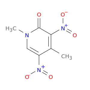 2(1H)-Pyridinone, 1,4-dimethyl-3,5-dinitro-