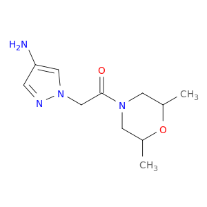 2-(4-氨基-1H-吡唑-1-基)-1-(2,6-二甲基吗啉-4-基)乙-1-酮