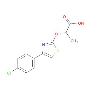 propanoic acid, 2-[[4-(4-chlorophenyl)-2-thiazolyl]oxy]-