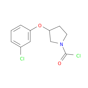 1-Pyrrolidinecarbonyl chloride, 3-(3-chlorophenoxy)-