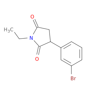 2,5-Pyrrolidinedione,3-(3-bromophenyl)-1-ethyl-