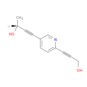3-Butyn-2-ol, 4-[6-(3-hydroxy-1-propynyl)-3-pyridinyl]-, (2R)-