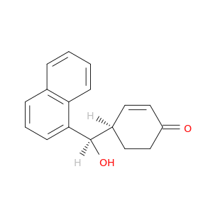 2-Cyclohexen-1-one, 4-[(R)-hydroxy-1-naphthalenylmethyl]-, (4R)-