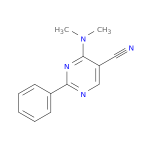 5-Pyrimidinecarbonitrile, 4-(dimethylamino)-2-phenyl-