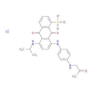 1-蒽磺酸,8-[[4-(乙酰甲基氨基)苯基]氨基]-9,10-二氢-5-[(1-甲基乙基)氨基]-9,10-二氧氧基-,钠盐(1：1)