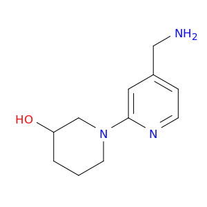 1-[4-(Aminomethyl)pyridin-2-yl]piperidin-3-ol