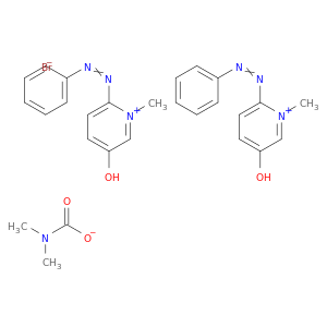 5-HYDROXY-1-METHYL-2-PHENYLAZOPYRIDINIUM BROMIDE DIMETHYLCARBAMATE