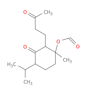 Cyclohexanone, 3-(formyloxy)-3-methyl-6-(1-methylethyl)-2-(3-oxobutyl)-