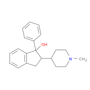 1H-Inden-1-ol,2,3-dihydro-2-(1-methyl-4-piperidinyl)-1-phenyl-