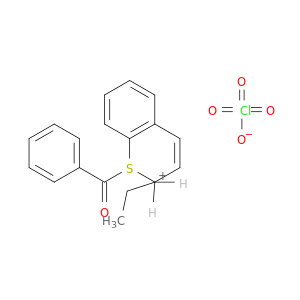 1H-2-Benzothiopyranium, 1-benzoyl-2-ethyl-, perchlorate