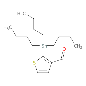2-(Tributylstannyl)-3-噻吩甲基甲醛