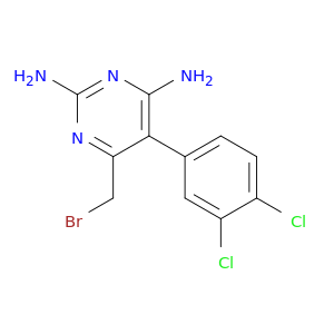 6-(bromomethyl)-5-(3,4-dichlorophenyl)pyrimidine-2,4-diamine