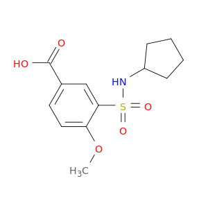 3-(Cyclopentylsulfamoyl)-4-methoxybenzoic Acid