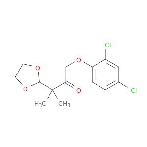 2-Butanone, 1-(2,4-dichlorophenoxy)-3-(1,3-dioxolan-2-yl)-3-methyl-
