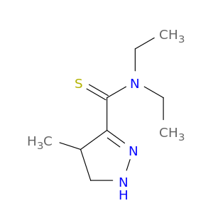 1H-Pyrazole-3-carbothioamide, N,N-diethyl-4,5-dihydro-4-methyl-