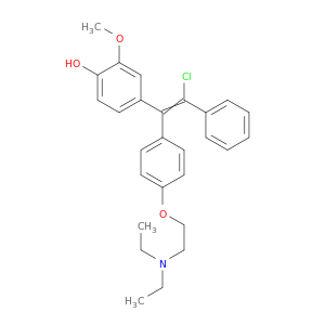 Phenol,4-[2-chloro-1-[4-[2-(diethylamino)ethoxy]phenyl]-2-phenylethenyl]-2-methoxy-