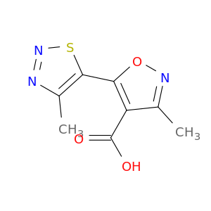 4-Isoxazolecarboxylicacid, 3-methyl-5-(4-methyl-1,2,3-thiadiazol-5-yl)-