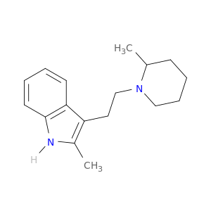 1H-Indole,2-methyl-3-[2-(2-methyl-1-piperidinyl)ethyl]-