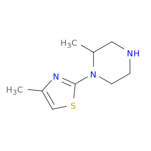 2-methyl-1-(4-methyl-1,3-thiazol-2-yl)piperazine