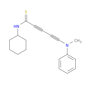 2,4-Pentadiynethioamide, N-cyclohexyl-5-(methylphenylamino)-