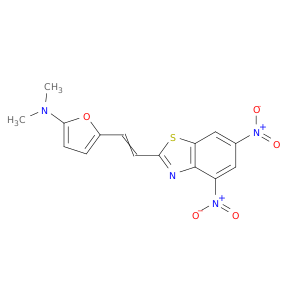 2-Furanamine, 5-[2-(4,6-dinitro-2-benzothiazolyl)ethenyl]-N,N-dimethyl-
