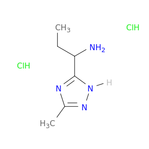 1-(3-methyl-1H-1,2,4-triazol-5-yl)propan-1-amine dihydrochloride