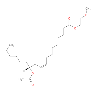 2-甲氧基乙基(9Z,12R)-12-(乙酰氧基)-9-十八烯酸盐