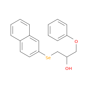2-Propanol, 1-(2-naphthalenylseleno)-3-phenoxy-