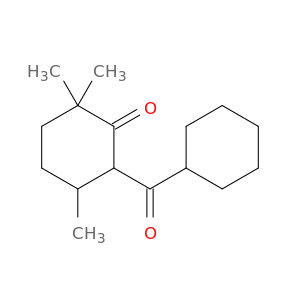 Cyclohexanone, 6-(cyclohexylcarbonyl)-2,2,5-trimethyl-
