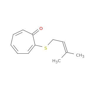 2,4,6-Cycloheptatrien-1-one, 2-[(3-methyl-2-butenyl)thio]-