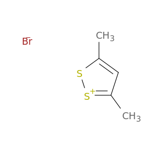 1,2-Dithiol-1-ium, 3,5-dimethyl-, bromide