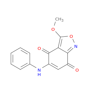 2,1-Benzisoxazole-4,7-dione, 3-methoxy-5-(phenylamino)-