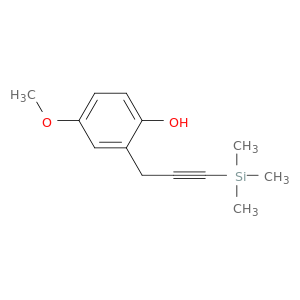 Phenol, 4-methoxy-2-[3-(trimethylsilyl)-2-propyn-1-yl]-