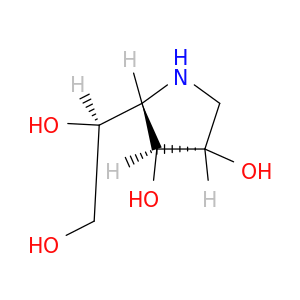 3,4-Pyrrolidinediol, 2-[(1S)-1,2-dihydroxyethyl]-, (2S,3S,4S)-
