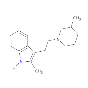1H-Indole,2-methyl-3-[2-(3-methyl-1-piperidinyl)ethyl]-